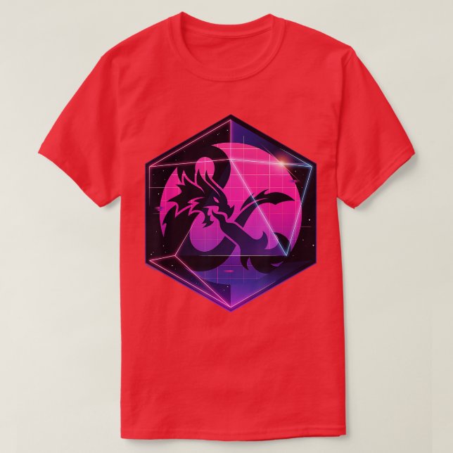 Dungeons Dragons Ampersand i 3D Dice T Shirt (Design framsida)