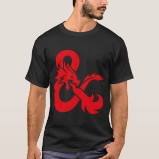 Dungeons Dragons Ampersand Only Logotyp T Shirt