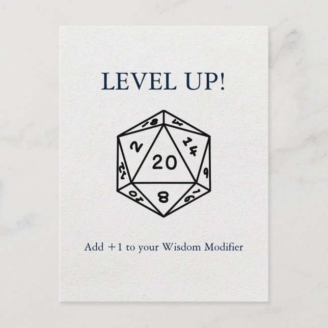 Dungeons & Dragons Birthday Vykort (Framsida)