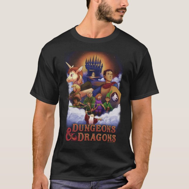 Dungeons & Dragons Group Shot Epic Poster T Shirt (Framsida)