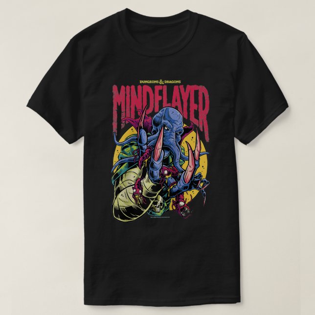 Dungeons & Dragons Mindflayer Logo  T Shirt (Design framsida)