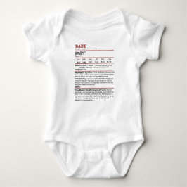 Dungeons & Dragons Stat Block Baby T Shirt