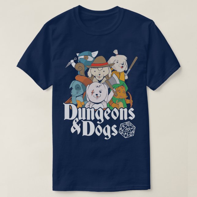 Dungeons Hundar T Shirt (Design framsida)