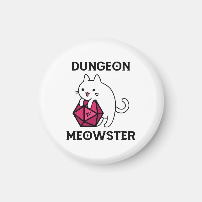 Dungeons Meowster Katt Rollig Magnet (Framsidan)