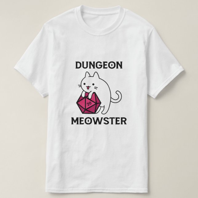 Dungeons Meowster Katt Rollig T Shirt (Design framsida)