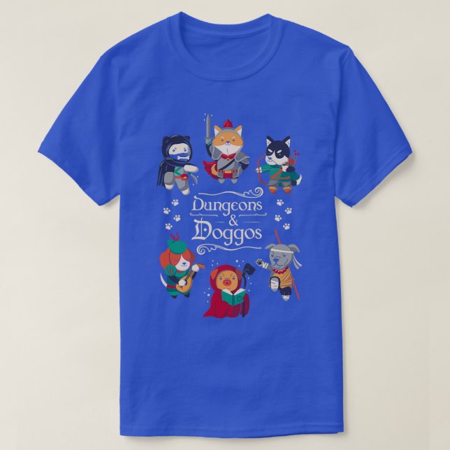 Dungeons och Doggos 1 T Shirt (Design framsida)