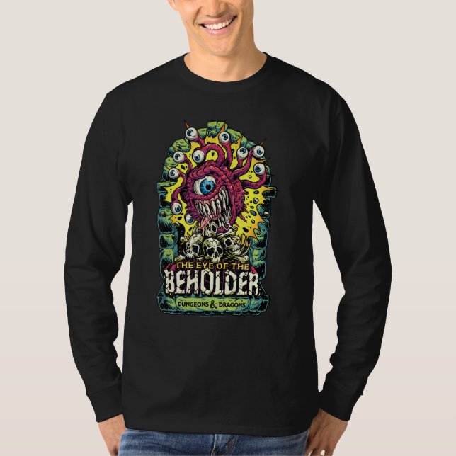 Dungeons och drakmer Öga om Beholder T Shirt (Framsida)