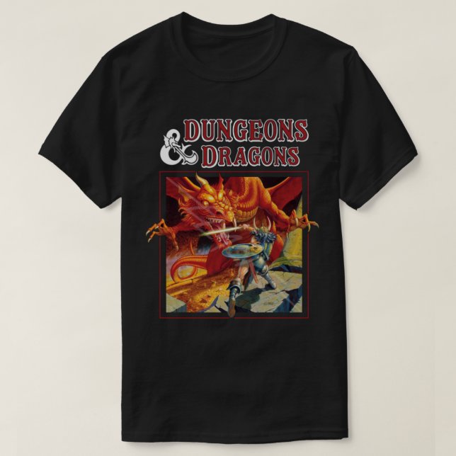 Dungeons och drakons dragvagnsskikt t shirt (Design framsida)