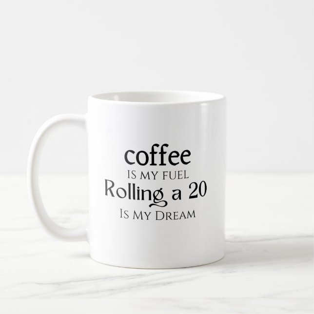 Dungeons och drakons kaffeduva, D&D-nörd Kaffemugg (Vänster)