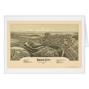 Dungestad, panorama- karta för PA - 1901 Hälsningskort