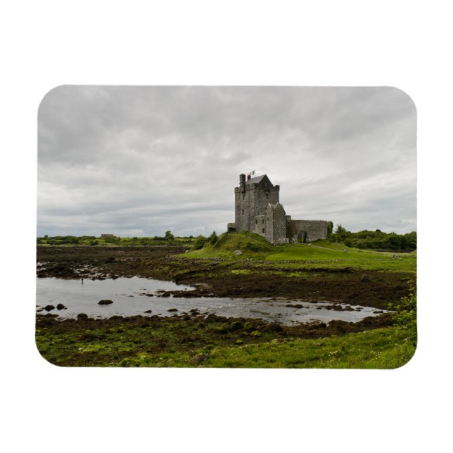 Dunguaire castle, Irland, rektangulärt magnet (Horisontell)