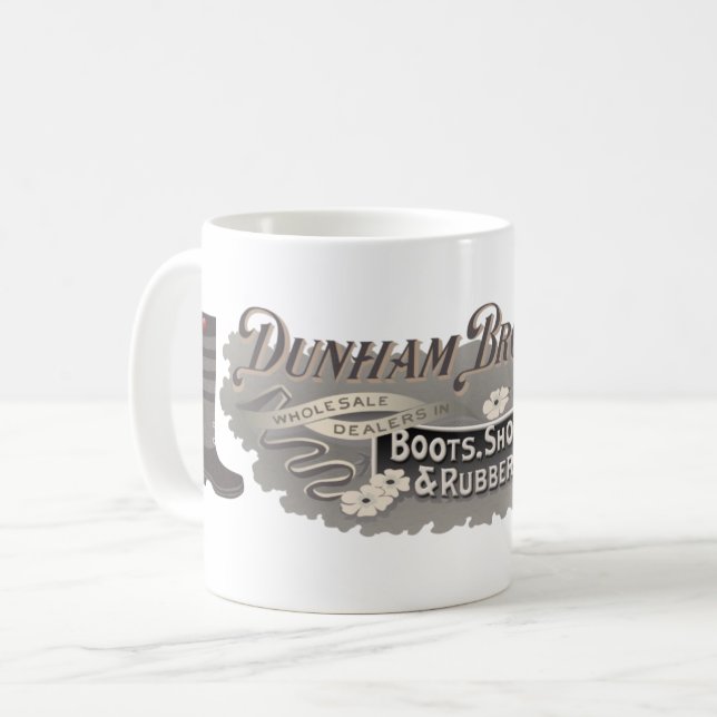 Dunham Bros. Bootter, skor och gummi Mugg (Framsida vänster)