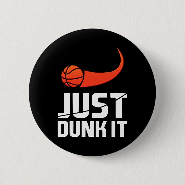 Dunk! Basketball Player Slam dunk Gift Knapp (Framsida)