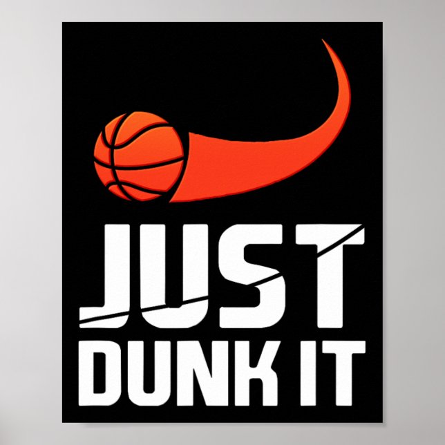 Dunk! Basketball Player Slam dunk Gift Poster (Framsidan)