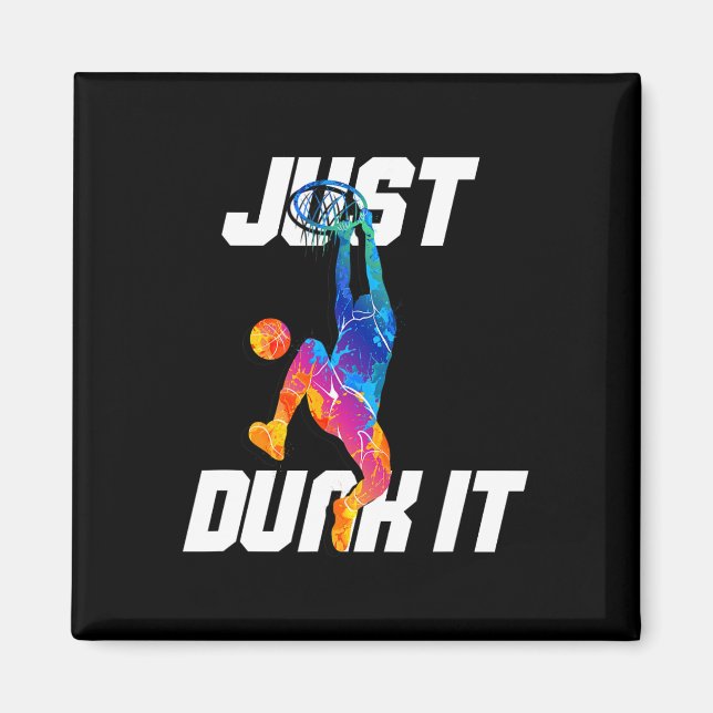 Dunk! Basketball Player Slam dunk Magnet (Framsidan)