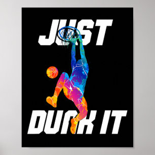 Dunk! Basketball Player Slam dunk Poster