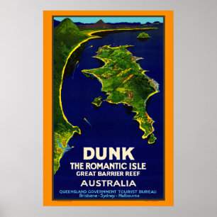 Dunk Island Vintage affisch