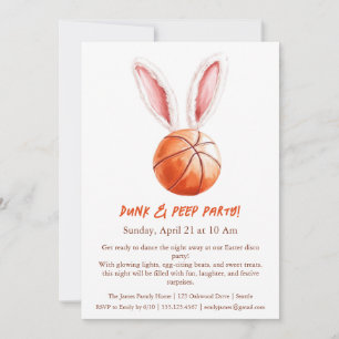 Dunk & Peep-fest – Påskbasketinbjudan Inbjudningar