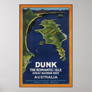 Dunk Romantic Isle - Underbar Barrier Coral Reef Poster