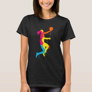 Dunkande basketspelare basket basketspelare t shirt