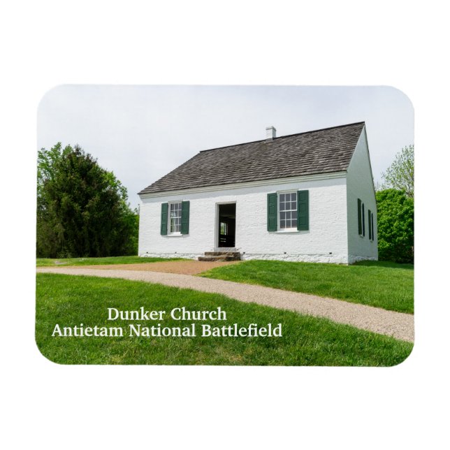 Dunker Church i Antietam Magnet (Horisontell)