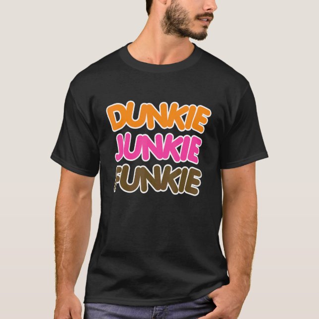 Dunkie Junkie Coffee T Shirt (Framsida)