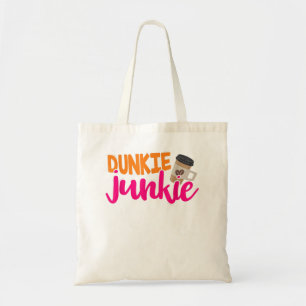 Dunkie Junkie - Funny Coffee Älskare som säger Tygkasse