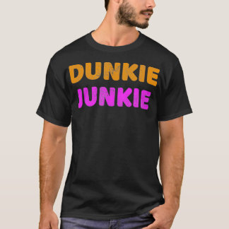 Dunkie Junkie Kärlek Funny Coffee Novelty Vin T Shirt