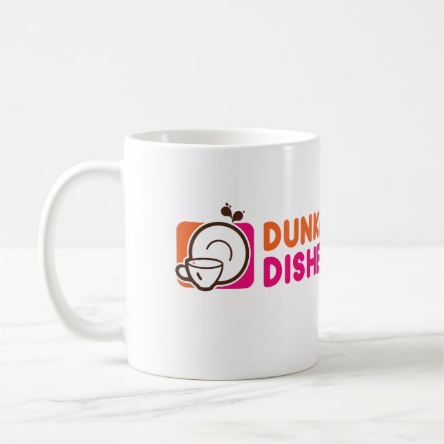 Dunkin besegrar kaffekoppen kaffemugg (Vänster)