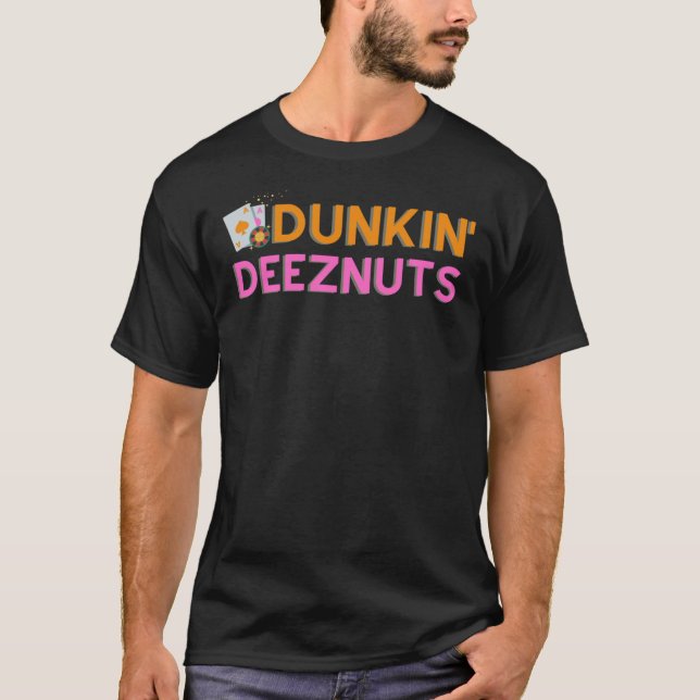 Dunkin Deez-Nöt Pocket Ess shirt Essential T-Shi T (Framsida)