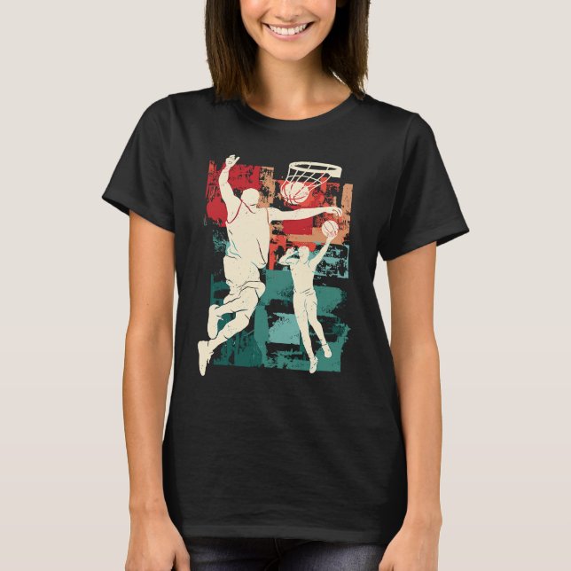Dunking Basketball T Shirt (Framsida)