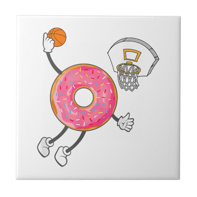 Dunking Donut Hål Food Champ Kakelplatta (Framsidan)