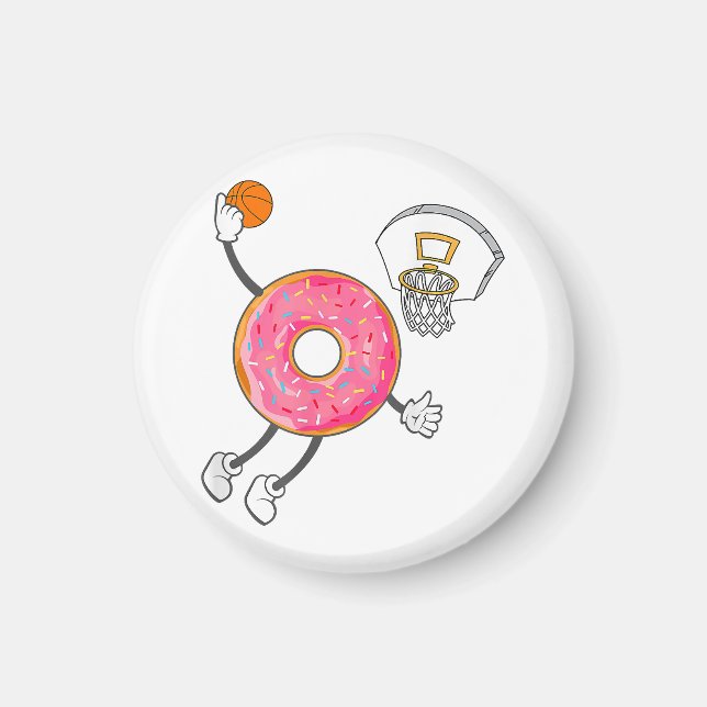 Dunking Donut Hål Food Champ Magnet (Framsidan)