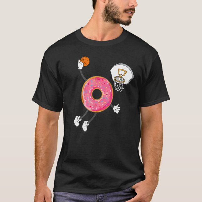 Dunking Donut Hål Food Champ T Shirt (Framsida)