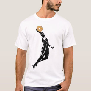 Dunking Donuts Basketball Funny B-boll Älskare T Shirt