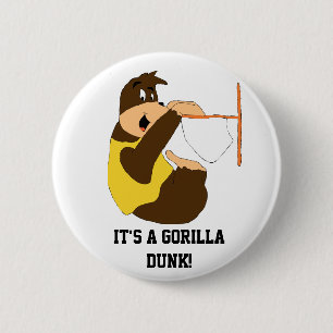 Dunking för tecknadgorillaSlam Knapp