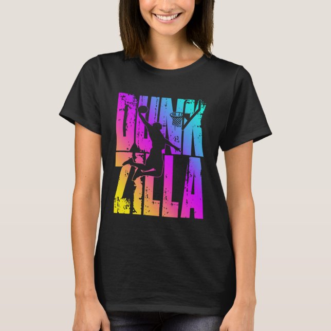 Dunkzilla Basketball Player Basketballer Sports Du T Shirt (Framsida)