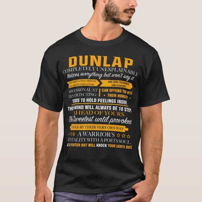 DUNLAP är fullständigt oförklarlig T Shirt (Framsida)