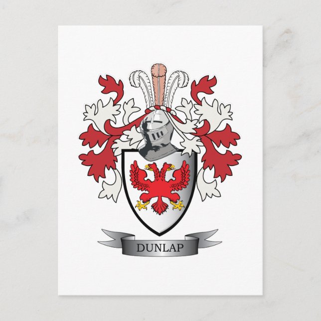 Dunlap Family Crest Jackar av Arm Vykort (Framsida)