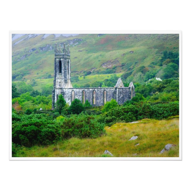Dunlewey Church in the Irish Countryside Fototryck (Framsidan)