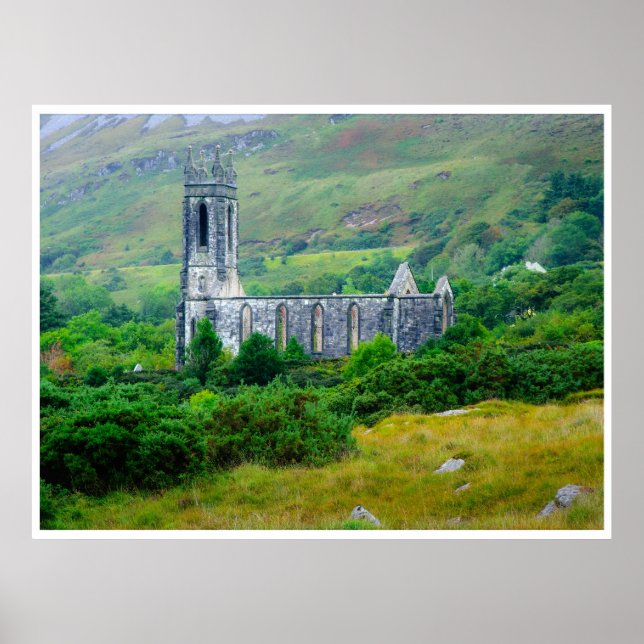 Dunlewey Church in the Irish Countryside Poster (Framsidan)