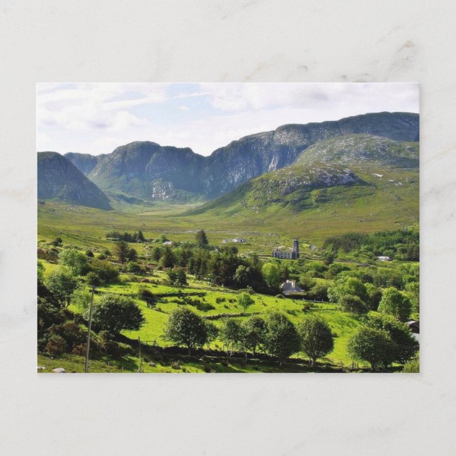 Dunlewy-bergen Irland Vykort (Framsida)
