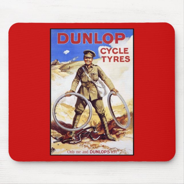 Dunlop cyklar däck musmatta (Framsidan)