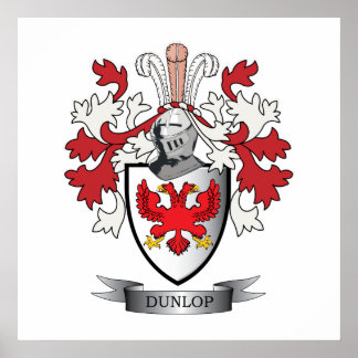 Dunlop Family Crest Jackar om Arm Poster