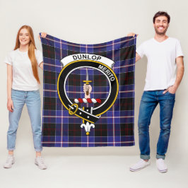 Dunlop Klans moderna tartanrutiga mönster Fleecefilt