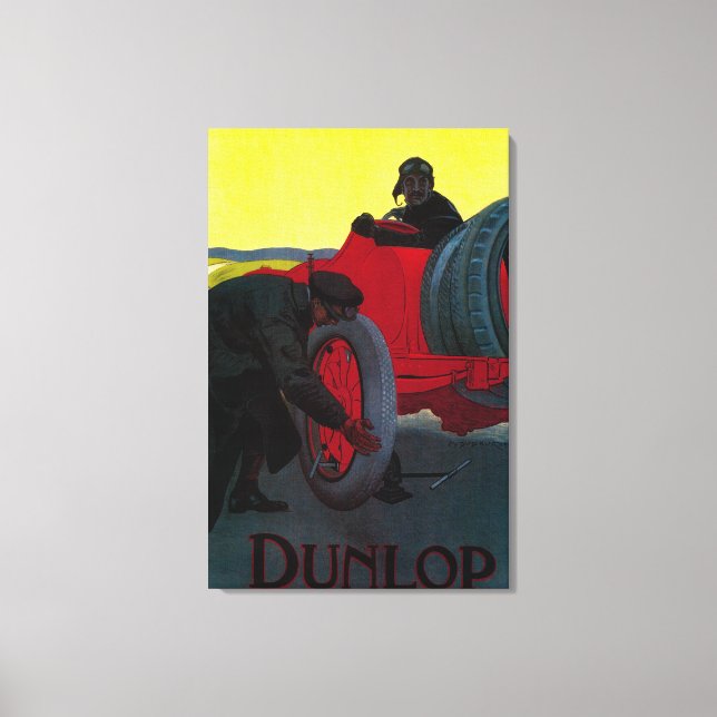 Dunlop Vintage PosterEurope Canvastryck (Framsida)