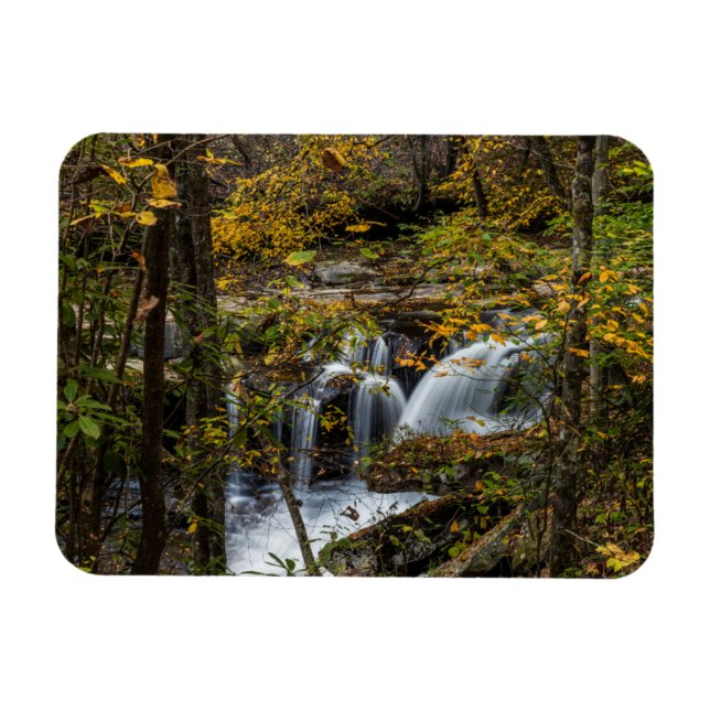 Dunloup Creek Falls | West Virginia Magnet (Horisontell)