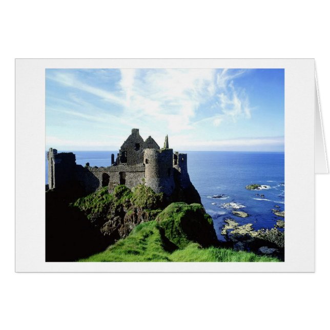 Dunluce Castle Hälsningskort (Framsidan Horizontal)