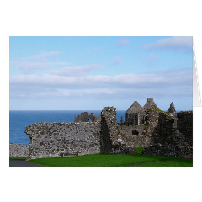Dunluce Castle Hälsningskort (Framsidan Horizontal)