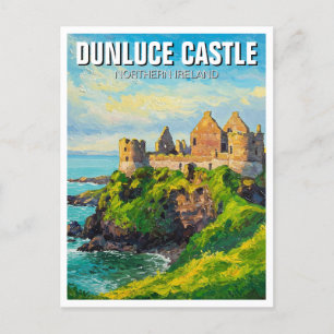 Dunluce Castle Northern Ireland Travel Vykort